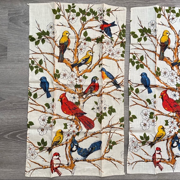 *2 Bird Tea Towels From England - Picture 2 of 7